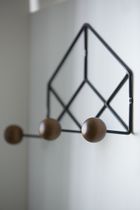 Kann Design Epure Trio Black And Teak Coat Rack