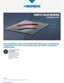 Mondo Ramflex Inlaid Markings Rubber Flooring