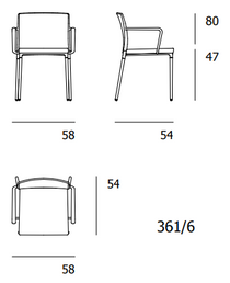 Wilkhahn Ceno Four-legged Chair 361 Range