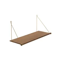 We Do Wood Loop Shelf - Oak & Black Steel