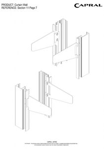 Capral  AGS Commercial CW150 150mm Curtain Wall Window System