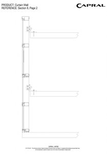 Capral  AGS Commercial CW150 150mm Curtain Wall Window System