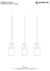 Capral  AGS Commercial CW150 150mm Curtain Wall Window System
