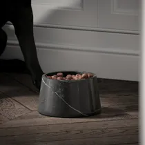 Lusso Vasoni Arabescato Marble Dog Bowl