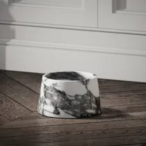 Lusso Vasoni Pietra Grey Marble Dog Bowl