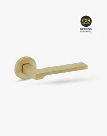 Groel Fila Door Handle Set On Round Rose