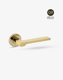 Groel Fila Door Handle Set On Round Rose