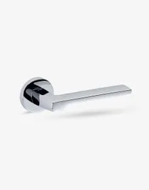 Groel Fila Door Handle Set On Round Rose
