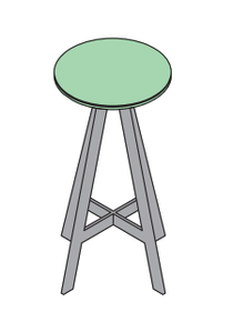 Officine Tamborrino Disc Stool