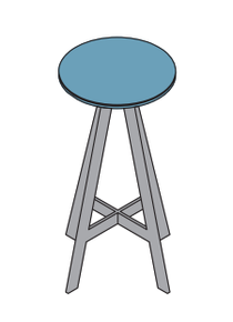 Officine Tamborrino Disc Stool
