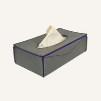 Limac Design Colored Tissue Box In Leather Fazoly Color