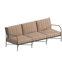 Unopiu Igea Three-seater Iron Sofa With Cushions