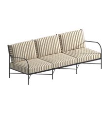 Unopiu Igea Three-seater Iron Sofa With Cushions