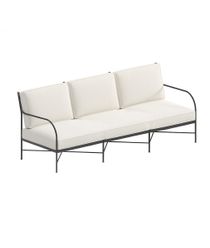 Unopiu Igea Three-seater Iron Sofa With Cushions