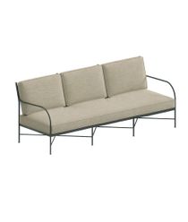 Unopiu Igea Three-seater Iron Sofa With Cushions