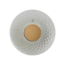 Rossinigroup Solaris – Black LED Wall Lamp/Smoked Balloton Glass