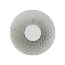 Rossinigroup Solaris – Black LED Wall Lamp/Smoked Balloton Glass