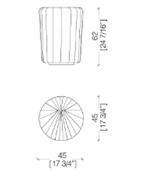 Laurameroni Drapè Poufs