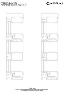 Capral  AGS Commercial CW150 150mm Curtain Wall Window System