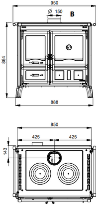 Nordica Extraflame Gardenia.16 Petra Stove