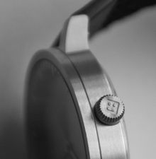 Leff Amsterdam Tube Watch T40 Brass/Black Case Black Leather Strap