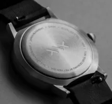 Leff Amsterdam Tube Watch T40 Brass/Black Case Black Leather Strap