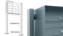Ravasi Outdoor Mailbox Mod. Euro37p – Mod. Euro26p