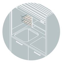 Mobilspazio K-120 Mini Kitchen With Shutter