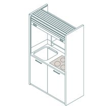 Mobilspazio K-120 Mini Kitchen With Shutter