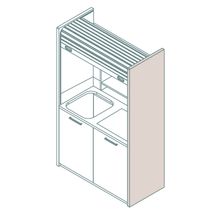 Mobilspazio K-120 Mini Kitchen With Shutter