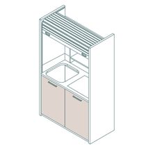 Mobilspazio K-120 Mini Kitchen With Shutter