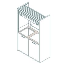 Mobilspazio K-120 Mini Kitchen With Shutter
