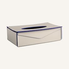 Limac Design Colored Tissue Box In Leather Fazoly Color