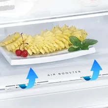 Whirlpool Protton 215l Frost Free Three Door Refrigerator - Radiant Steel