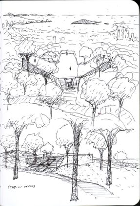 Viewing Pavilion On Hill
