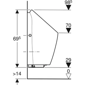 Laufen Geberit Preda Urinal