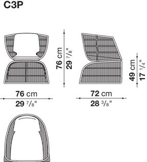 B&b Italia Crinoline Armchair