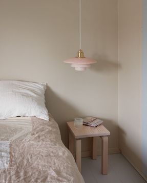 Louis Poulsen Ph 3½-3 Pale Rose Brass Pendant Light