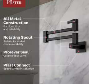 Pfisterfaucets Modern Square Pot Filler