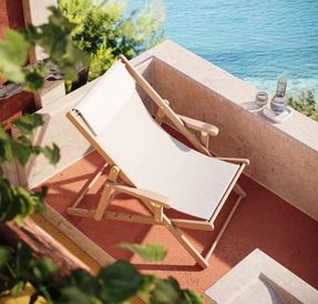 Unopiu Clio Folding Deckchair With Canvas