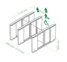 Boon Edam Lifeline Speedlane Swing