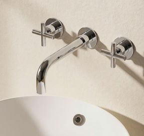 Crosswater Mpro Crosshead 3 Hole Wall Basin Tap