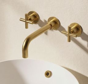 Crosswater Mpro Crosshead 3 Hole Wall Basin Tap