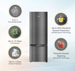 Whirlpool Intellifresh Pro Bottom Mount ELT 285L 2Star Inverter Frost Free Refrigerator