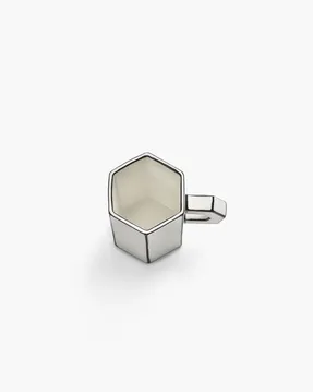Serax Double espresso cup white - black carte blanche
