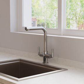 Crosswater Tropic Dual Control Kitchen Mixer Chrome