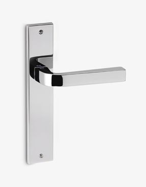 Groel Touch Door Handle Set On Round Rose