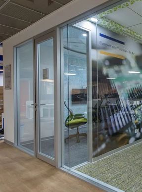 Apton MK1 Aluminium framed single glazed acoustic door
