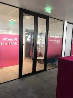 Apton MK1 Aluminium framed single glazed acoustic door
