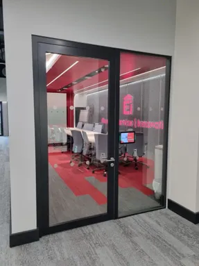 Apton MK1 Aluminium framed single glazed acoustic door